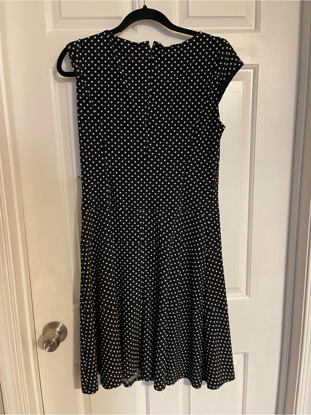 Anne Klein Black and White Polka Dot Dress